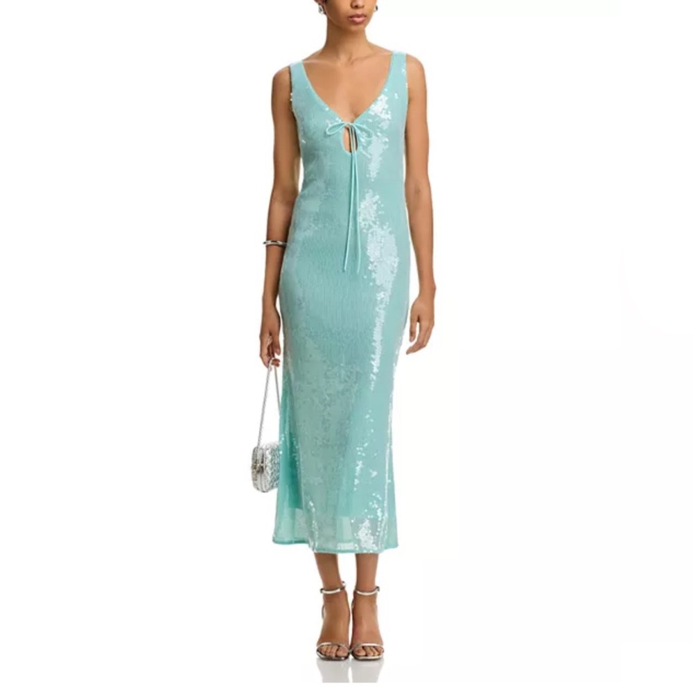 Blue sequin dress - perfect for sea/mermaid themed Bach or party!
